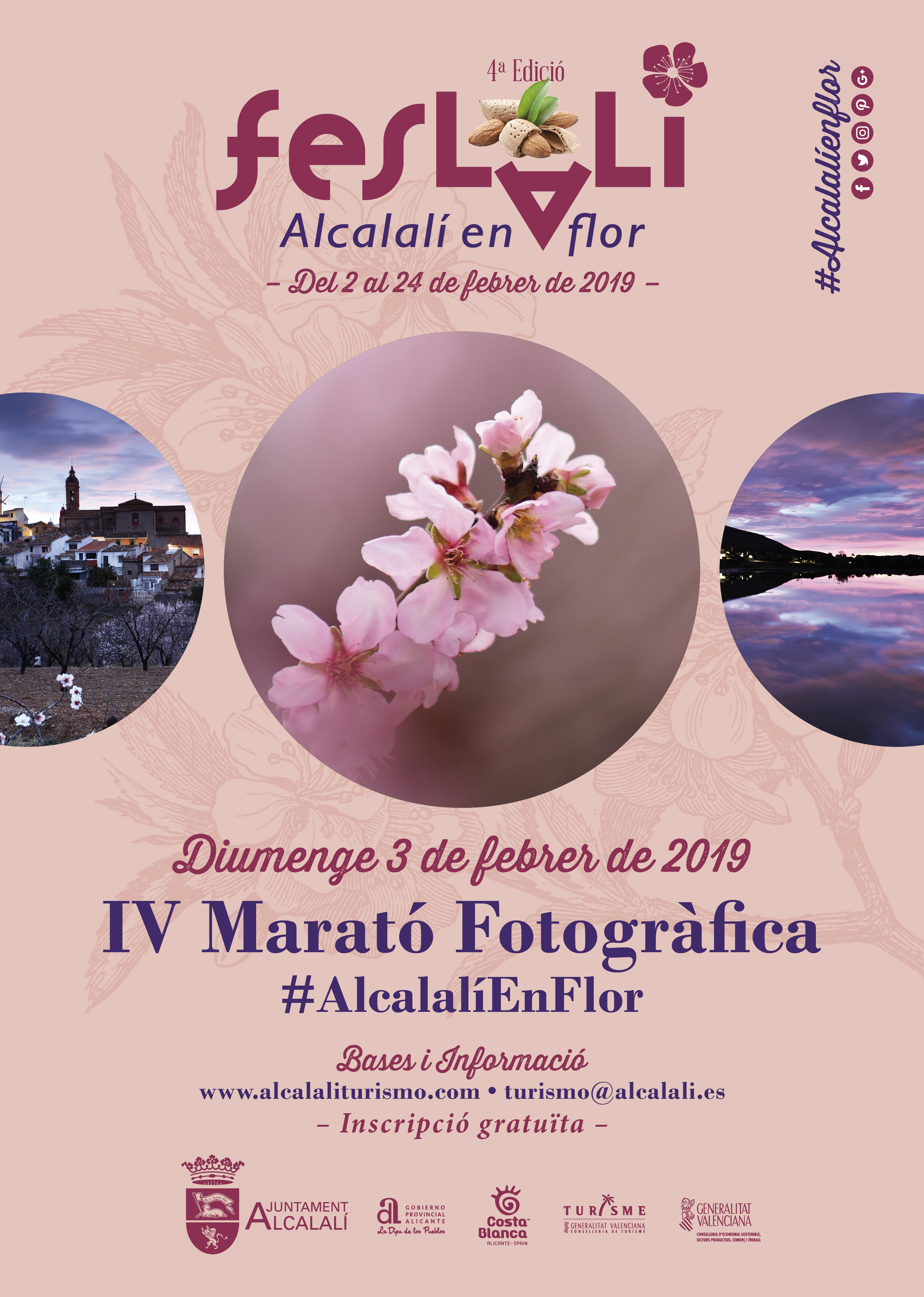 Feslalí, Alcalalí en Flor CARTELL 4ª Marató Fotogràfica