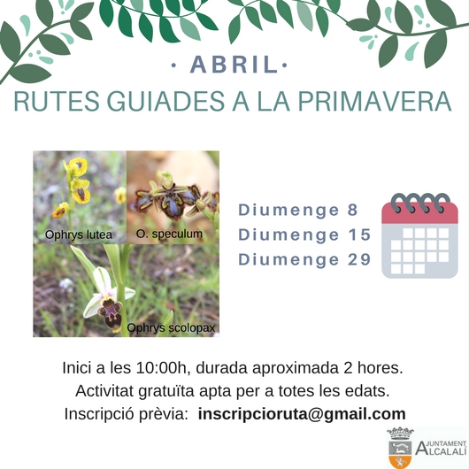 Rutas guiadas de la primavera – abril