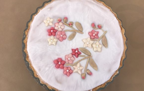 Tarta Bakewell de almendra